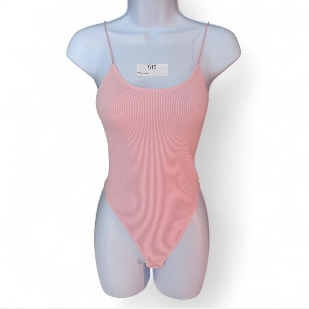 Forever 21 Pink Ribbed Bodysuit